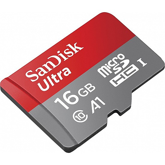 SanDisk Ultra A1 16GB Class 10 Ultra microSD UHS-I Card with Adapter