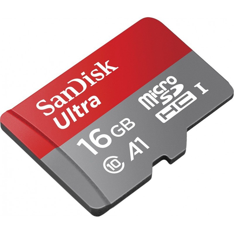 SanDisk Ultra A1 16GB Class 10 Ultra microSD UHS-I Card with Adapter