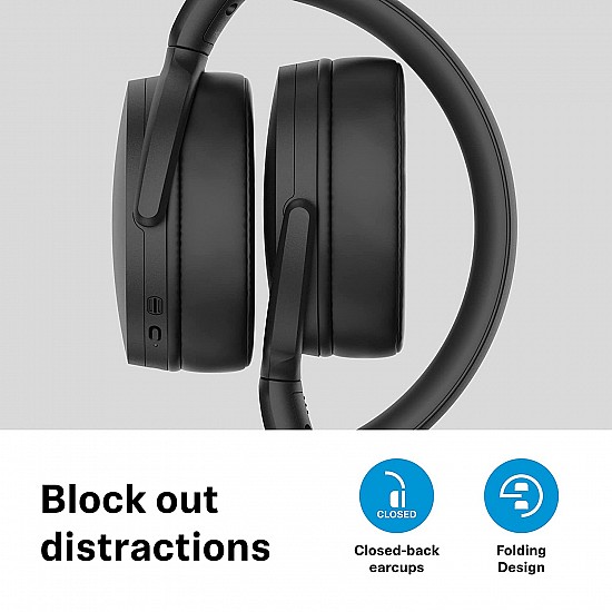 Sennheiser Over Ear Wireless HD 350BT Black Headphone