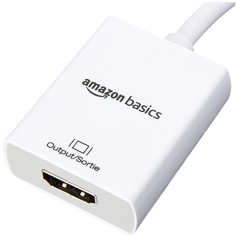 AmazonBasic Mini DisplayPort (Thunderbolt) to HDMI Adapter - White