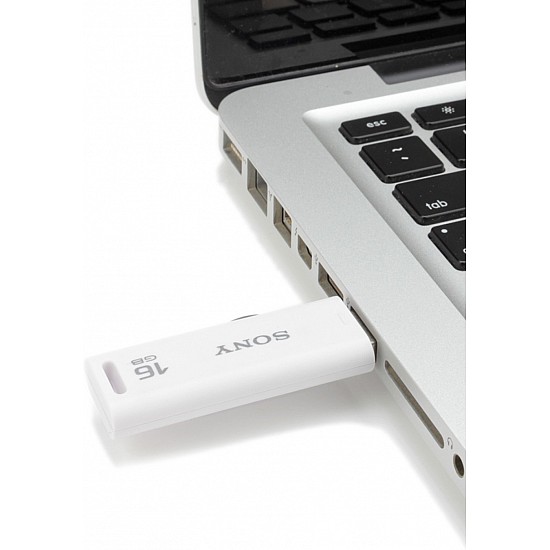 Sony Microvault 16GB Pen Drive (White)-