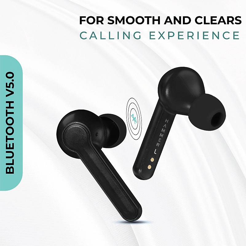 Hammer Solo 3.0 True Wireless Earbuds (TWS Earbuds) Bluetooth Earbuds with 14 Hrs Playtime