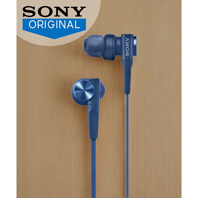 Sony XB55AP Wired Headset   (Black, In the Ear)