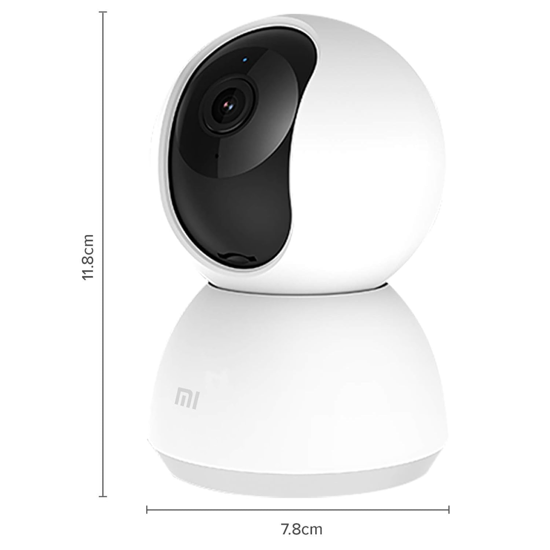 Mi 360° 1080p Full HD WiFi Smart Security Camera| 360° Viewing Area |Intruder Alert | Night Vision | Two-Way Audio |Inverted Installation