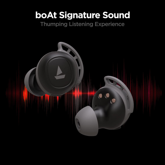 boAt Air-dopes 441 Pro Bluetooth Truly Wireless in Ear Earbuds with Mic Active Black
