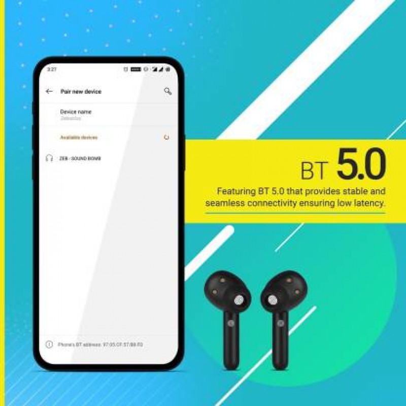 Zebronics Sound Bomb Supporting Bluetooth 5.0 TWS Earphones with Touch Control with Portable Charging case (Red+Black) Zebronics Sound Bomb Supporting Bluetooth 5.0 TWS Earphones with Touch Control with Portable Charging case (Red+Black)
