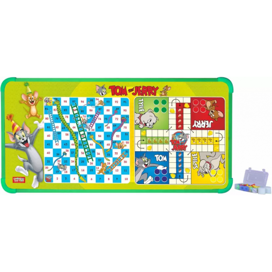  kreative kids TOM & JERRY Multipurpose Wooden Gaming Foldable Table Board Game Accessories Board Game