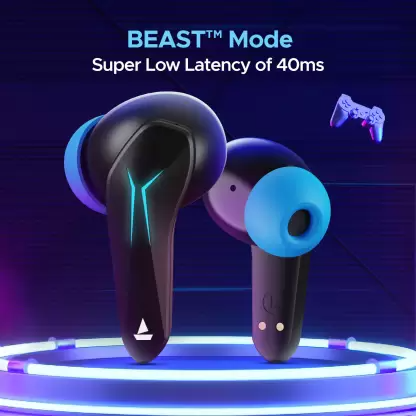 boAt Immortal 128 Bluetooth Headset (Black, Blue, True Wireless) boAt Immortal 128 Bluetooth Headset (Black, Blue, True Wireless)