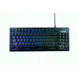 Cosmic Byte CB-GK-22 Veritas TKL Membrane Keyboard with RGB LED Double Shot Keycaps and Sonic Spectrum Black