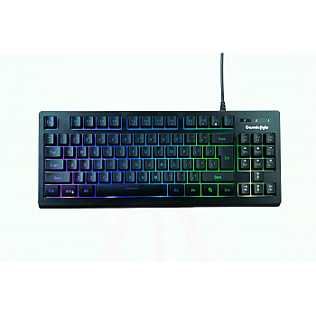 Cosmic Byte CB-GK-22 Veritas TKL Membrane Keyboard with RGB LED Double Shot Keycaps and Sonic Spectrum Black