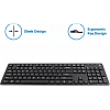 Flipkart SmartBuy KM-206W Wireless Laptop Keyboard  (Matte Black)