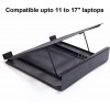 Callas Ventilated Height Adjustable Laptop Cooling Pad/Laptop Stand