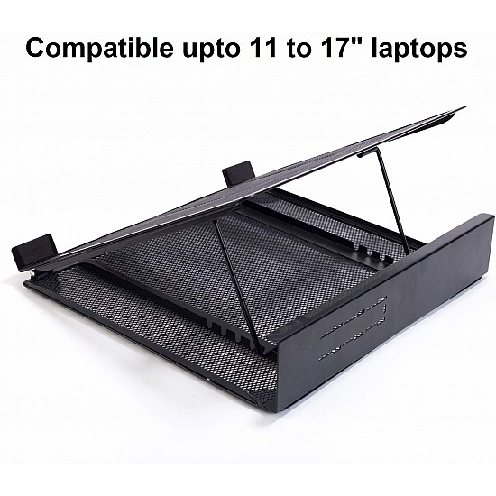 Callas Ventilated Height Adjustable Laptop Cooling Pad/Laptop Stand