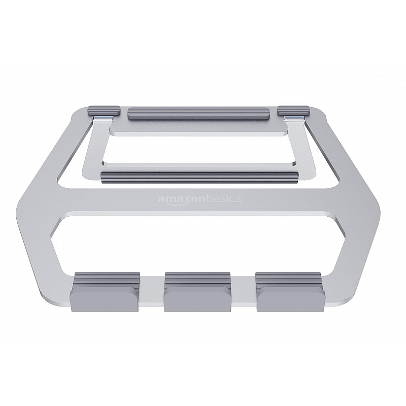 Aluminum Foldable Laptop Stand for Laptops up to 15", Silver