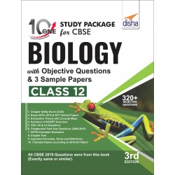 10 in One Study Package for CBSE Biology Class 12 with Objective Questions and 3 Sample Papers 3rd Edition