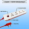 Airtree 4Plus1 Power Strip with Master Switch Indicator Safety Shutter - 4 international sockets