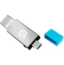 HP MM-OTG032GB-02P 32 GB Pen Drive (Silver, Blue)