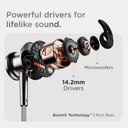 Boult ProBass EQCharge with ZEN Mode ENC, 32hrs Playtime (Black, In the Ear) Boult ProBass EQCharge with ZEN Mode ENC, 32hrs Playtime (Black, In the Ear)