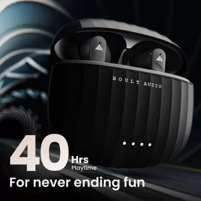 Boult X45 with Quad Mic ENC, 40H Playtime, 45ms (Black, True Wireless) Boult X45 with Quad Mic ENC, 40H Playtime, 45ms (Black, True Wireless)