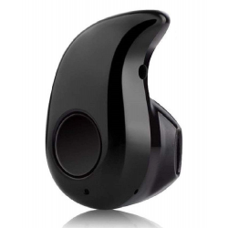 AIRTREE S530 Black Universal Sweat Proof Rechargeable Mini Invisible Bluetooth Headset Single in-Ear Earpiece Earphone Long Battery Backup