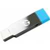 HP MM-OTG032GB-02P 32 GB Pen Drive  (Silver, Blue)