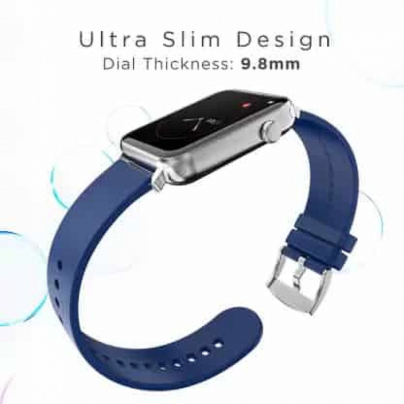 boAt Storm call 1.69 inch HD display with bluetooth calling and 550 nits brightness Smartwatch Blue Strap