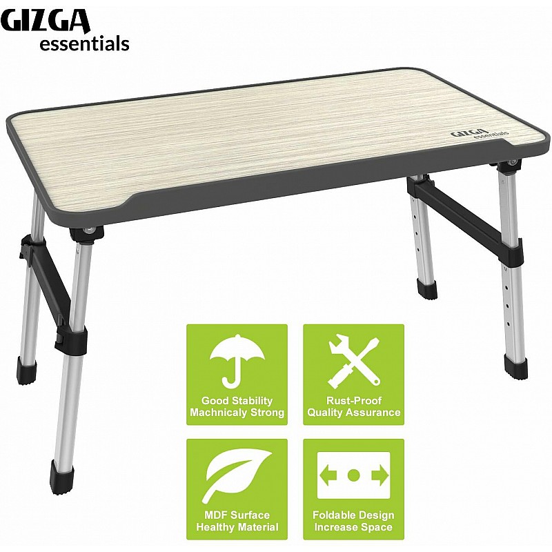 Gizga Essentials Laptop Table (Grey)