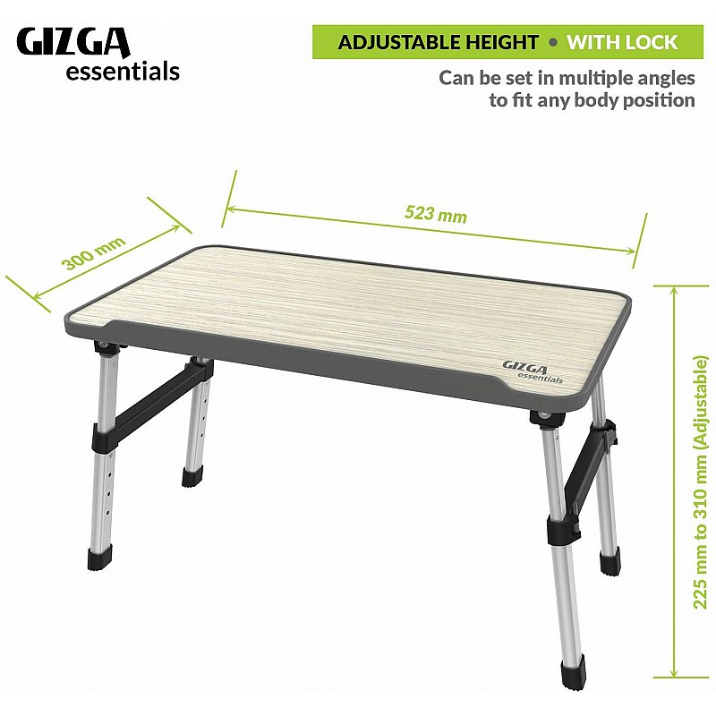 Gizga Essentials Laptop Table (Grey)