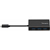 Targus Power ACH230AP-50 USB 3.0 Hub (Black) with Gigabit Ethernet USB-C -