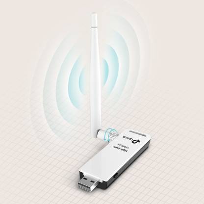 TP-Link TL-WN722N 150 Mbps High Gain Wireless USB Adapter White TP-Link TL-WN722N 150 Mbps High Gain Wireless USB Adapter White