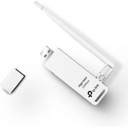 TP-Link TL-WN722N 150 Mbps High Gain Wireless USB Adapter White TP-Link TL-WN722N 150 Mbps High Gain Wireless USB Adapter White