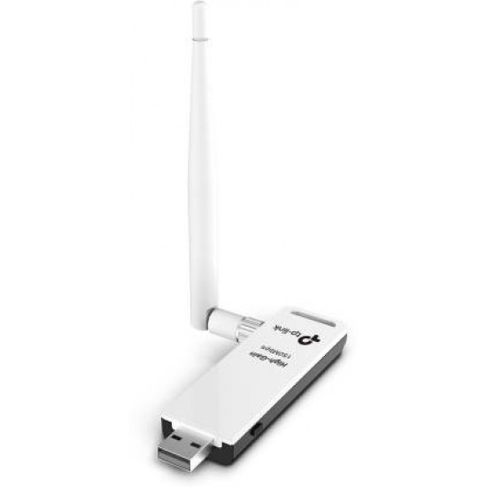 TP-Link TL-WN722N 150 Mbps High Gain Wireless USB Adapter White