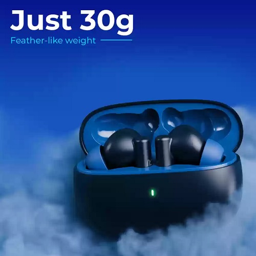 TRIGGR Ultrabuds N1 Neo with ENC, 40Hr Playback, 13mm Drivers, Rich Bass, Fast Charging Bluetooth (Indigo Honey, In the Ear)