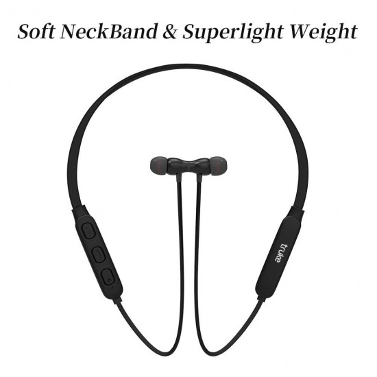 truke Yoga 2 in-Ear Neckband Wireless Bluetooth Earphones with Mic (Black)