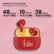 truke Air Buds Lite True Wireless Earbuds with 48 Hours Playtime, Gaming Mode, Enviornomental Noise Cancellation (Red)