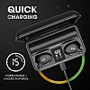 truke Fit Pro Power True Wireless in Ear Earbuds with Mic Black