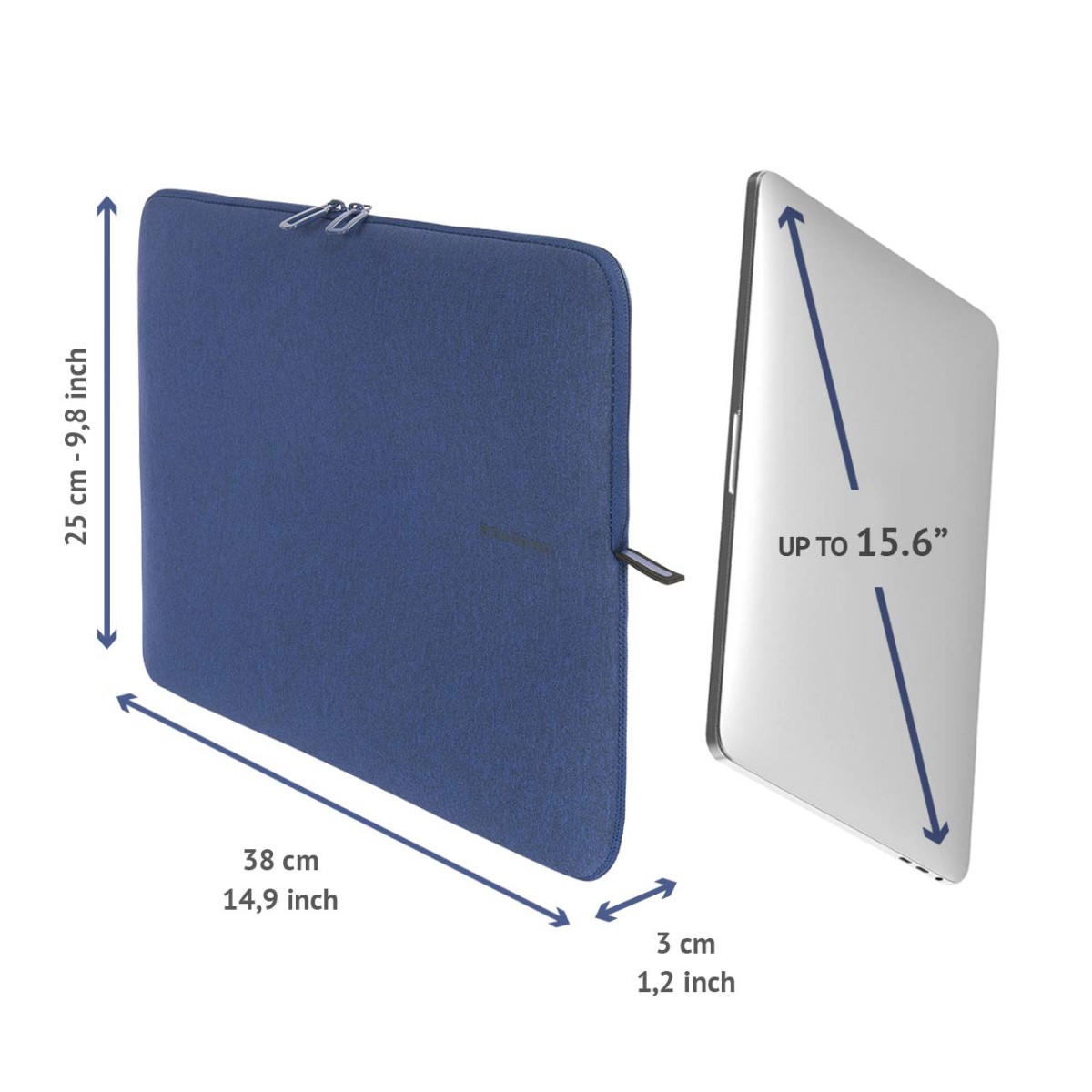 Tucano Italian Brand(35 Yrs) Melange Super Slim Sleeve for 15.6" Laptop