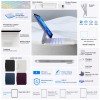 typecase Edge Magic Keyboard case for iPad 11th (A16-2025) & 10th Gen with 11-Colors Backlit, Floating Cantilever Stand, Click Anywhere Precision Multi-Touch Trackpad, 600 GMS (NOT for Air 11/Pro 11)