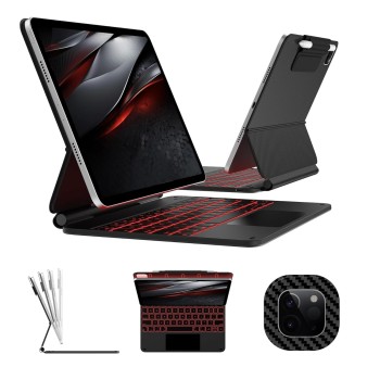 typecase Edge for iPad Air 11 (M4 2026/ M3 2025/ M2 2024), Air 5th/4th & Pro 11 (4th/3rd/2nd/1st), 11-Color Backlit