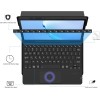 typecase Keyboard Case for Samsung Galaxy Tab S10 Lite, S10 FE, S9 FE 5G 10.9, S9 Inch with Touch Trackpad, Pen Holder, Multiple Viewing Angle, Detachable Wireless Bluetooth Keyboard Cover (Black)