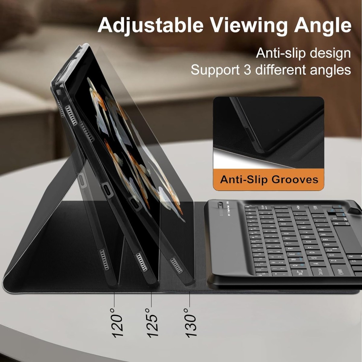 typecase Keyboard Case for Samsung Galaxy Tab S8 (11) & S7 (11) (Model SM-X700/X706/T870/T875/T878) with S Pen Holder, Slim Stand Cover Detachable Wireless Bluetooth Keyboard, Black