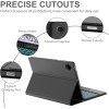 typecase Keyboard case for Samsung Galaxy Tab A9 Plus (11 Inch) / A9+ (11 Inch) with 7-Colors Backlits & Touchpad, Pen Holder, Multi Angle