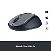 Logitech M235 Wireless Mouse, 2.4 GHz with USB Unifying Receiver, 1000 DPI Optical Tracking (Black/Grey)