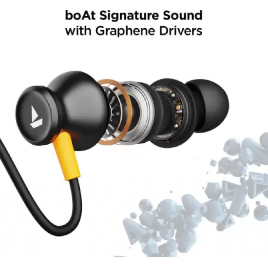 boAt Rockerz 255 Arc with ENx Technology and upto Bluetooth Headset  (Cosmos Black, In the Ear)