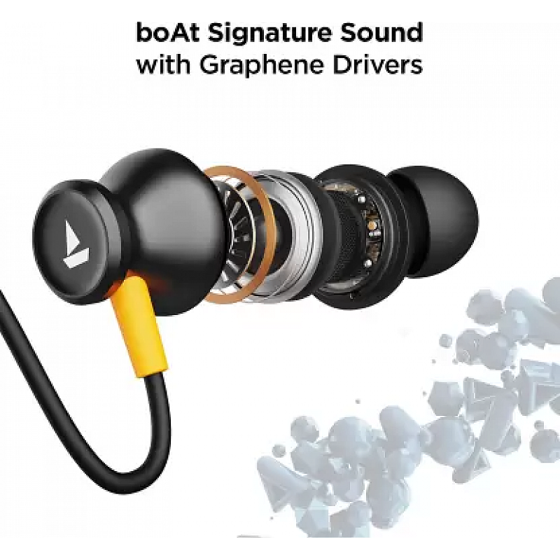 boAt Rockerz 255 Arc with ENx Technology and upto Bluetooth Headset  (Cosmos Black, In the Ear)