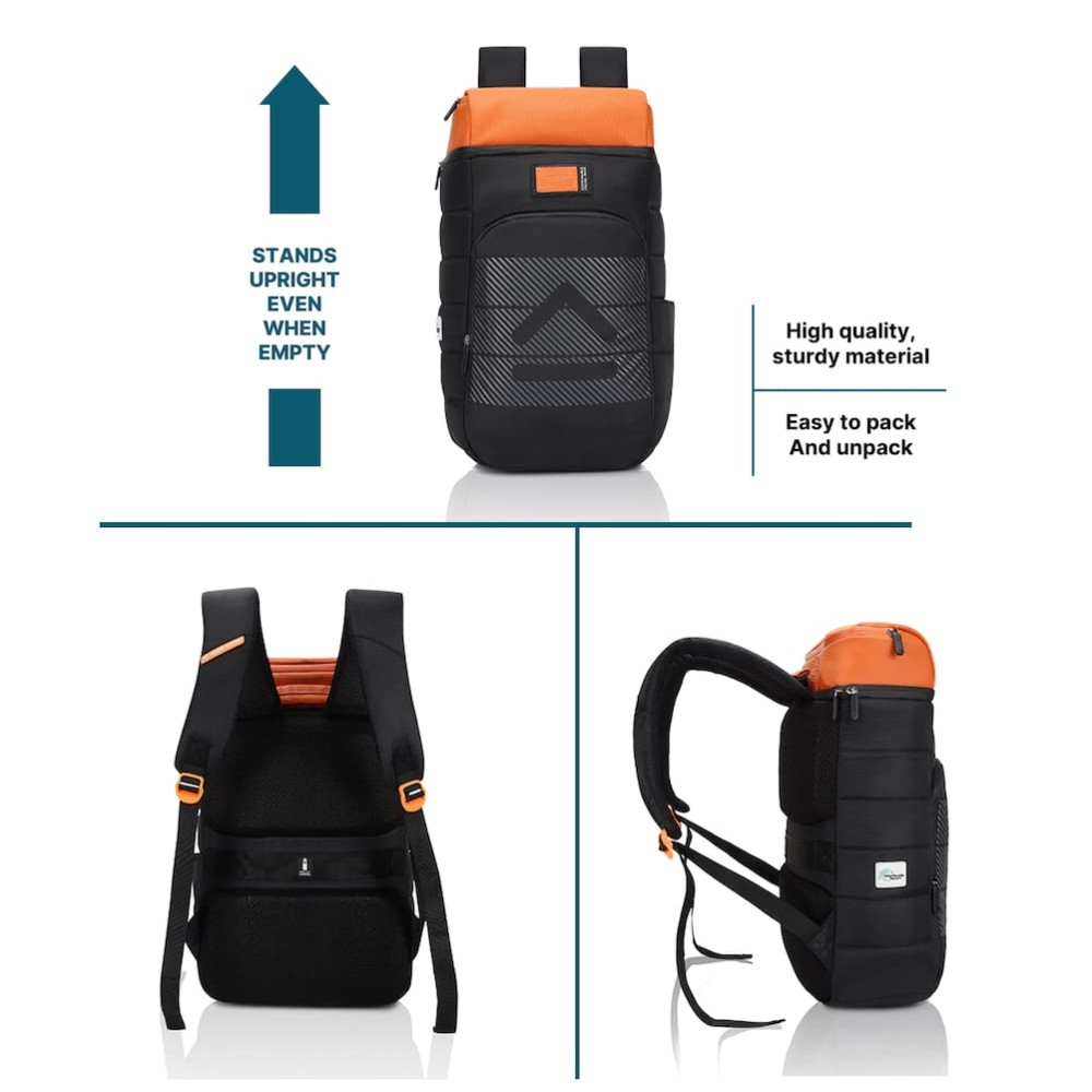 uppercase 26 Ltrs Ryder Professional Laptop Backpack (15.6 Inch) 3x more water resistant sustainable bags with rain proof zippers for Men, Women, Boys and Girls, 750 Days warranty