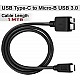 L6LUC008-CS-R USB Type-C to Micro-B 3.1 Gen2 Cable - 3 Feet (0.9 Meters) 