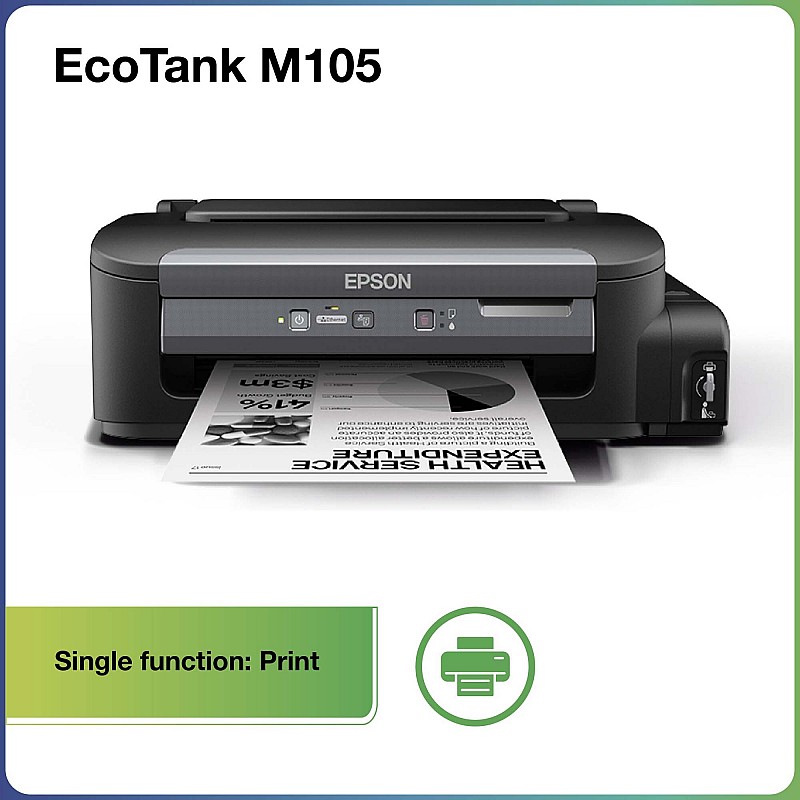 Epson M105 Single Function Monochrome Ink Tank Printer