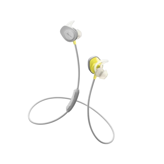 Bose Soundsport Sweatproof Bluetooth Wireless In Ear Earphones With Mic For Running And Sports, White