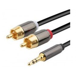 3.5mm to 2-Male RCA Adapter cable - 15 feet